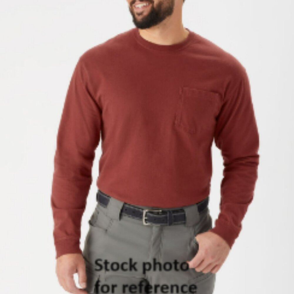Duluth Trading Mens Longtail T-Shirt Relaxed Fit Long Sleeve Crew Neck 4X